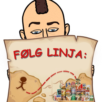 Kart: følg linja